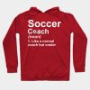 Soccer Coach Noun Like A Normal Coach But Cooler Hoodie Official Coach Gifts Merch