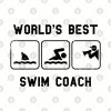 Worlds Best Swim Coach Tapestry Official Coach Gifts Merch