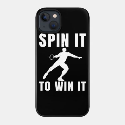 Mens Discus Spin To Win Athlete Gift Phone Case Official Coach Gifts Merch