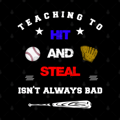 Teaching To Hit And Steal Isnt Always Bad Baseball Throw Pillow Official Coach Gifts Merch