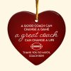 Thank You Football Coach Personalized Heart Shaped Ceramic Ornament 4 - Coach Gifts