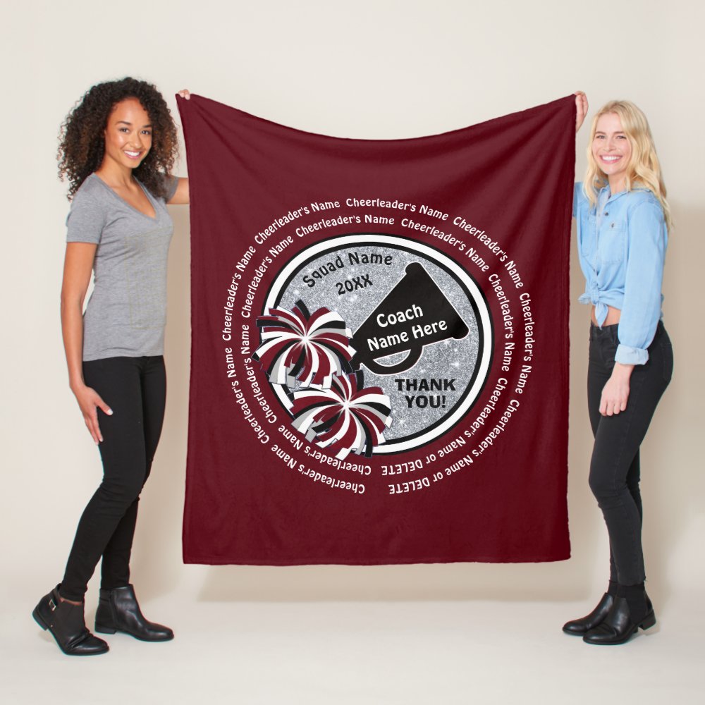 all cheerleaders names best cheer coach gifts fleece blanket - Coach Gifts
