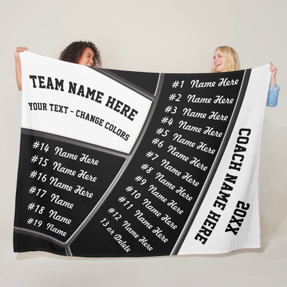 all players black white volleyball coach gifts fleece blanket reb02dc2c03be45c8a7671b088ec47d15 ee3ot 8byvr 1000 - Coach Gifts