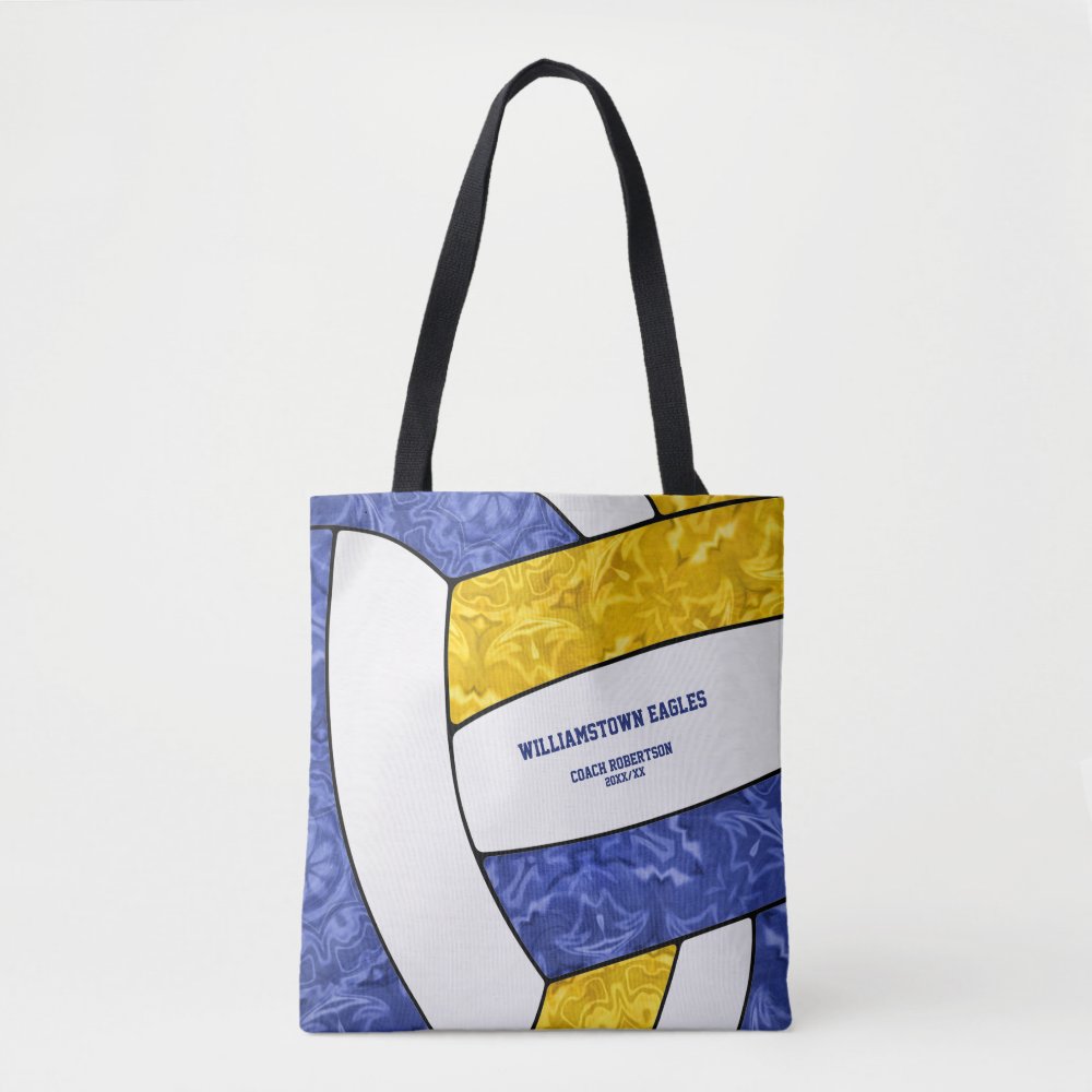 blue gold team colors girls volleyball coach tote bag rf4a3d8f233f94772bddc5975b9c30306 6kcf1 1000 - Coach Gifts
