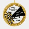 cheerleading coach gift ideas personalized ceramic ornament r387e61b6503944c89e0c48357fe9ac64 x7s2y 8byvr 1000 - Coach Gifts