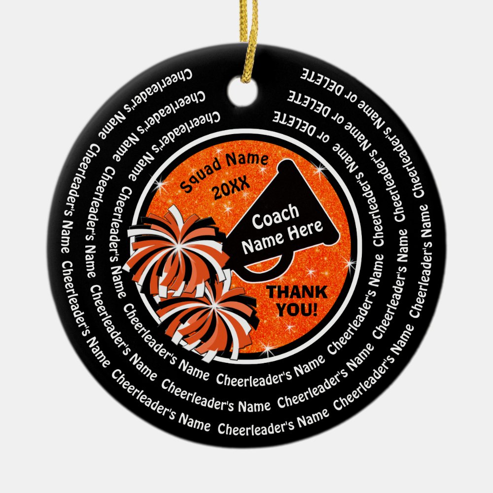 custom yet cheap cheer coach christmas ornaments - Coach Gifts