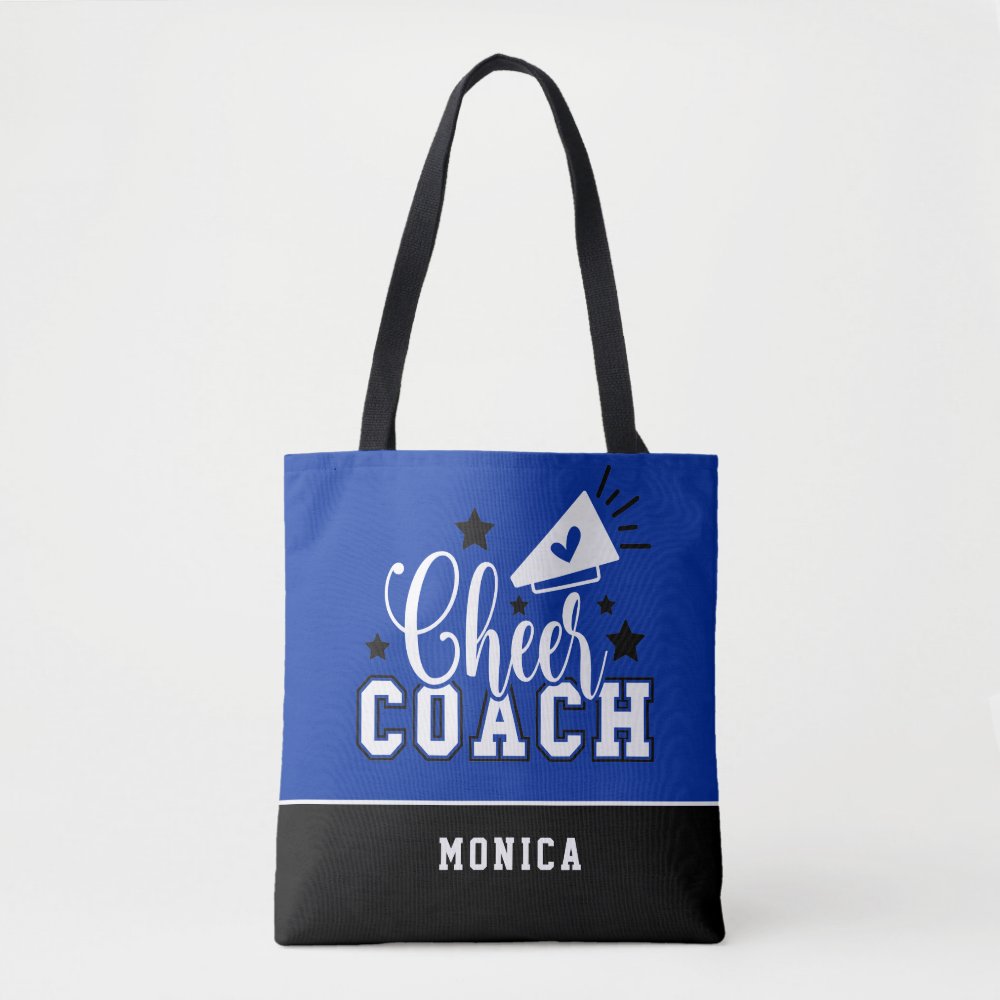 cute cheer coach personalized royal blue and black tote bag r75a4b5aa8a3449eb858f3c2b0870a451 6kcf1 1000 - Coach Gifts