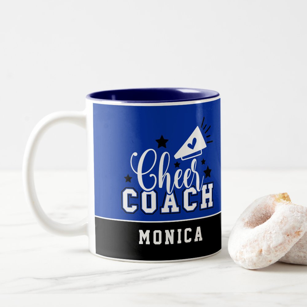 cute cheer coach personalized royal blue black two tone coffee mug r9471f53968844eb08a4152d4f2b051b0 kz92e 1000 - Coach Gifts