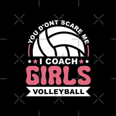 You Don'T Scare Me I Coach Girls Volleyball, Volleyball Lover Tote Bag Official Coach Gifts Merch