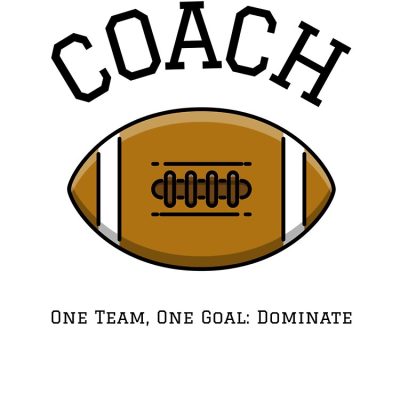 Fotball Coach One Team, One Goal: Dominate Tote Bag Official Coach Gifts Merch