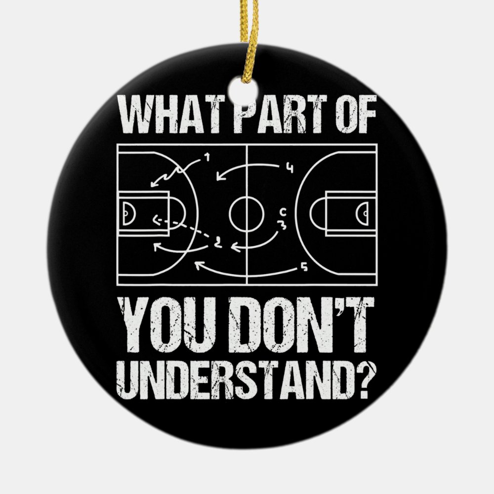funny basketball coach design men women ball game ceramic ornament - Coach Gifts