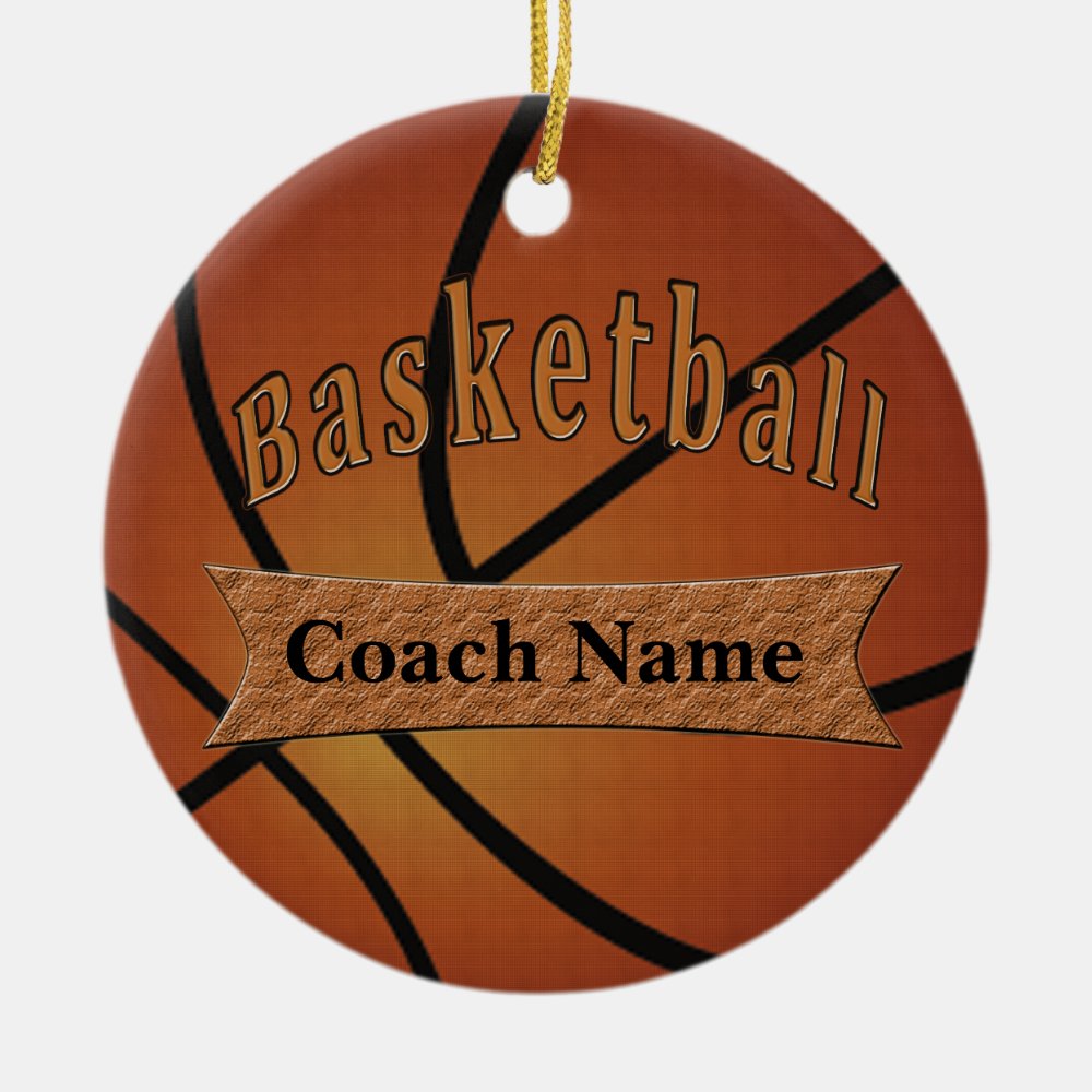 gifts for basketball coach ideas ceramic ornament - Coach Gifts