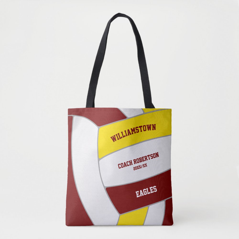 maroon gold team colors volleyball athlete coach tote bag rf0bb91f0cbad4076b235efcee02d0a43 6kcf1 1000 - Coach Gifts