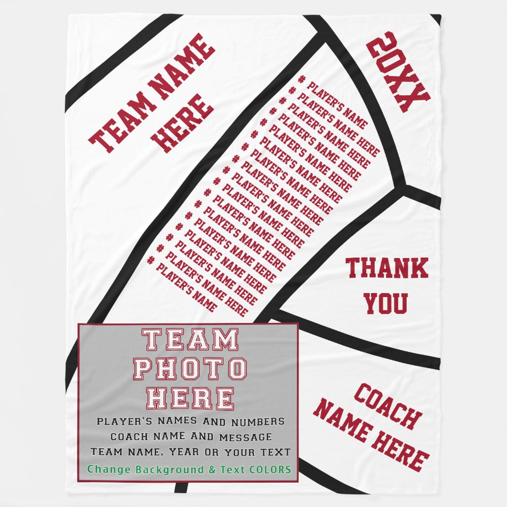 players names photo volleyball coach gift ideas fleece blanket rdbf37957252e4ffdb5e26ca60bfd2778 zkij0 1000 - Coach Gifts