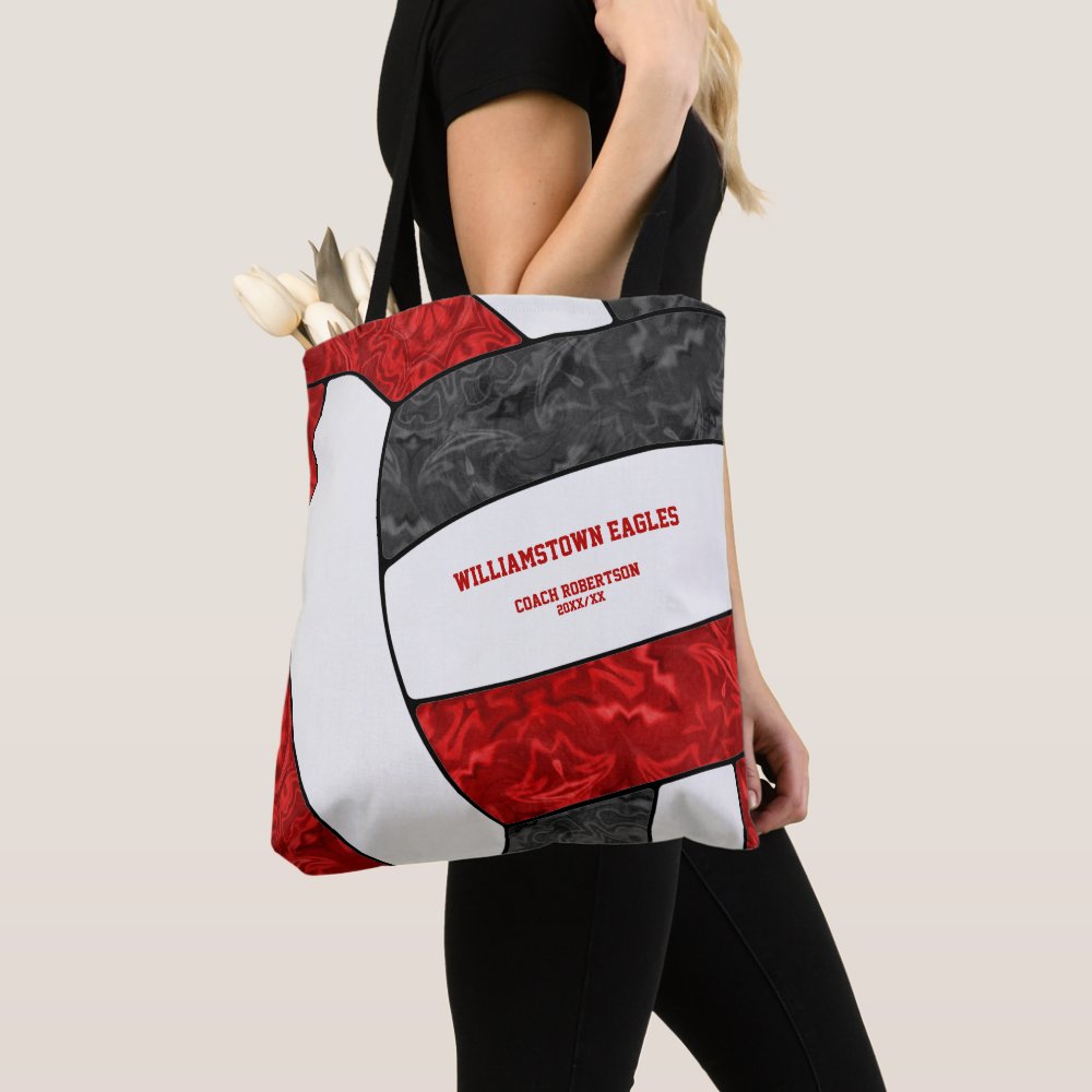 red black team colors girls volleyball coach tote bag r72c790f6c4094a09baf0441e842019c5 eehl5 8byvr 1000 - Coach Gifts