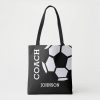 soccer coach personalized sports modern black tote bag ra8efe283cc0f45faa8b3d76b4a820e12 6kcf1 1000 - Coach Gifts