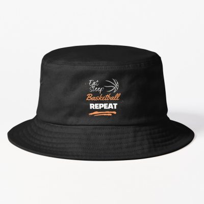 Eat Sleep Basketball Repeat For Hoops Lover Bucket Hat Official Coach Gifts Merch