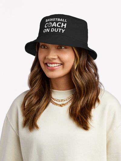 Basketball Coach On Duty I Bucket Hat Official Coach Gifts Merch