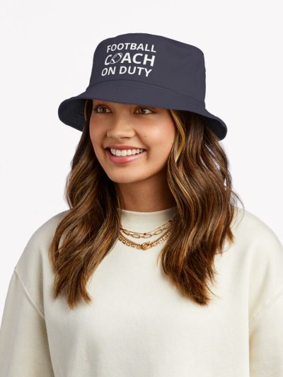 Football Coach On Duty I Bucket Hat Official Coach Gifts Merch