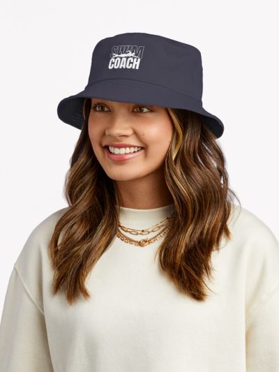 Swim Coach For Swimming Coaches Bucket Hat Official Coach Gifts Merch