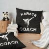 Karate Coach Throw Pillow Official Coach Gifts Merch