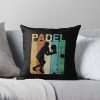 Padel Player Sport Coach Fan Padel Tennis Training Throw Pillow Official Coach Gifts Merch