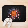 Basketball ,Basketball Heartbeat ,I Love Basketbal,Basketball With American Flag,Basketball Coach,Basketball Player,Mens Basketball,Basketball Lover Bath Mat Official Coach Gifts Merch