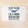 Best Swim Coach Swimming Coach Swim Coaching Bath Mat Official Coach Gifts Merch