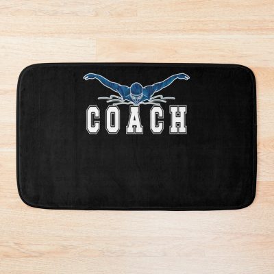 Swim Coach Gifts Swimming Coach Swim Coaching Bath Mat Official Coach Gifts Merch