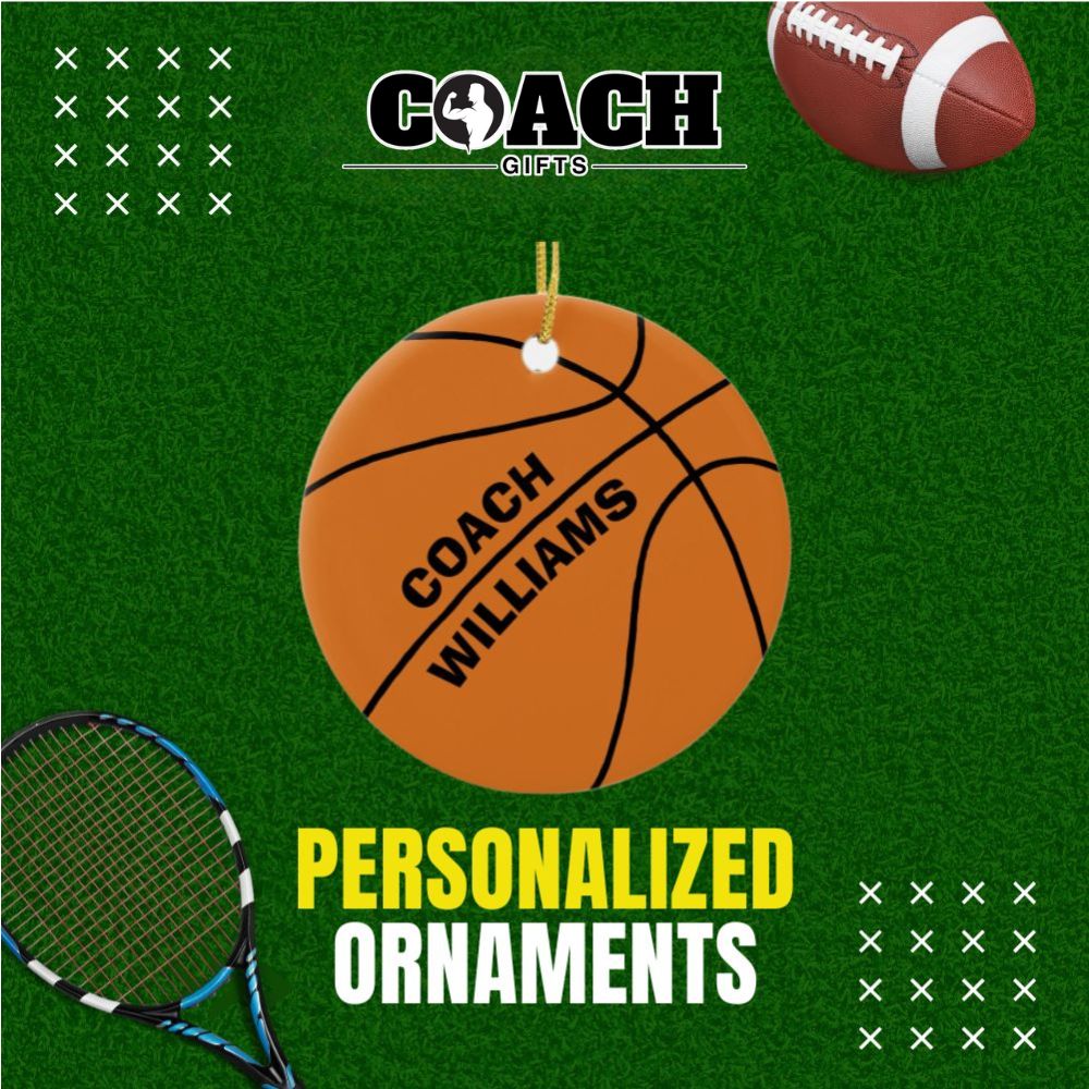 Coach Gifts Personalized Ornaments